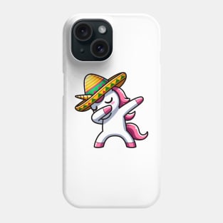 Dabbing Unicorn Funny Cinco De Mayo Phone Case