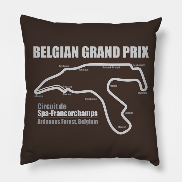 Belgian Grand Prix DS Pillow by Chicanery