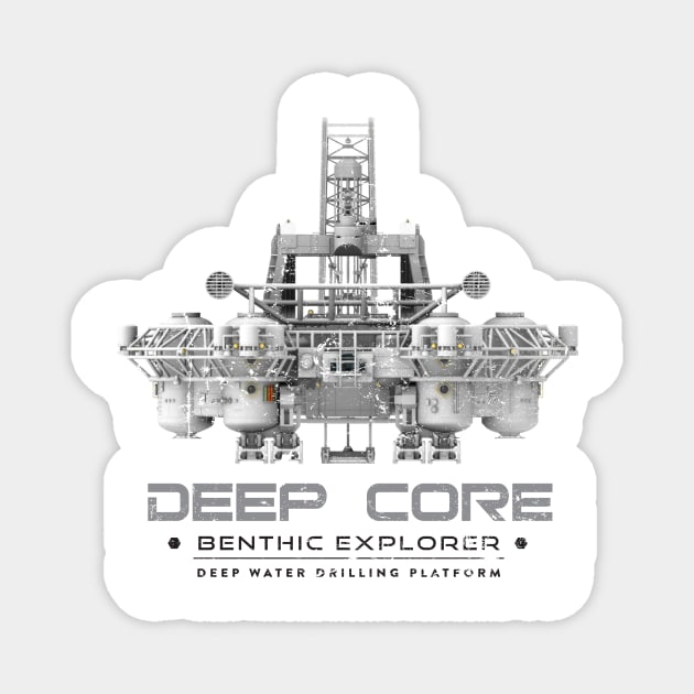 Deep Core Benthic Explorer Magnet by MindsparkCreative