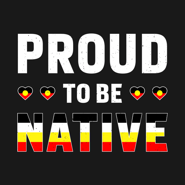 Proud To Be Native - Indigenous American Indian tee by Albatross