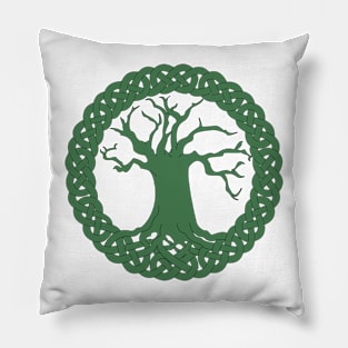 Tree of life with celtic knot border Pillow