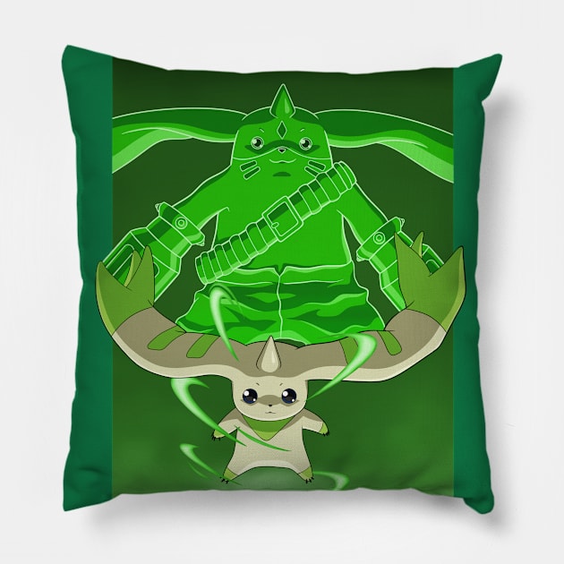 Terriermon DIgivolution Pillow by MEArtworks