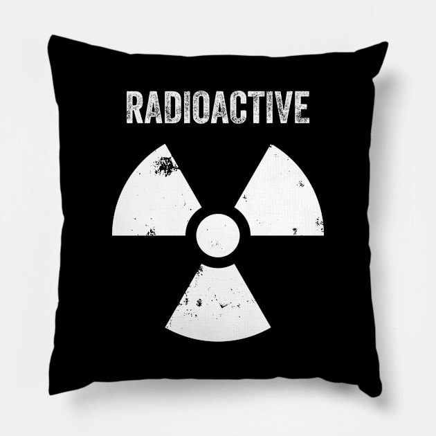 Nuclear Radiation Hazard Symbol Pillow by Polyart