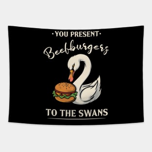 You Present Beefburgers To The Swans Tapestry