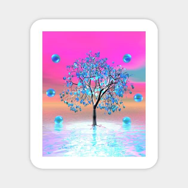 Crystal Tree Sunrise Magnet by icarusismartdesigns