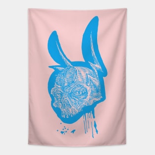 Skull Buns Blue Tapestry