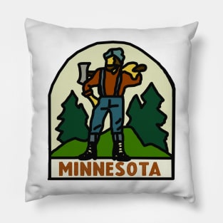 Minnesota Bunyan Decal Pillow