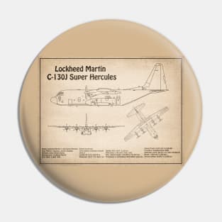 C-130 Hercules - Airplane Blueprint -  SD Pin