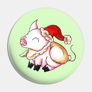 Santa Piggy Pin