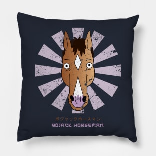 BoJack Horseman Retro Japanese Pillow