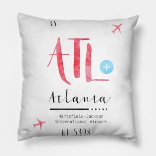 ATL Atlanta airport Pillow