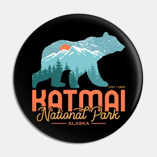 Katmai National Park Alaska Pin