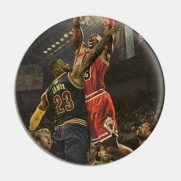 Over The Top, Many Great Basketball Players But The Greatest is Only One Pin by Omeshshopart