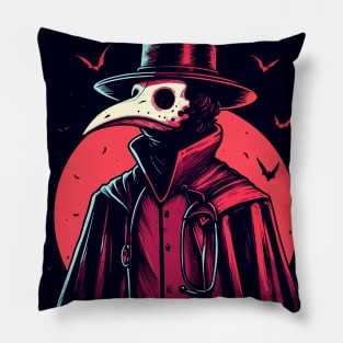 Spooky plague doctor Pillow