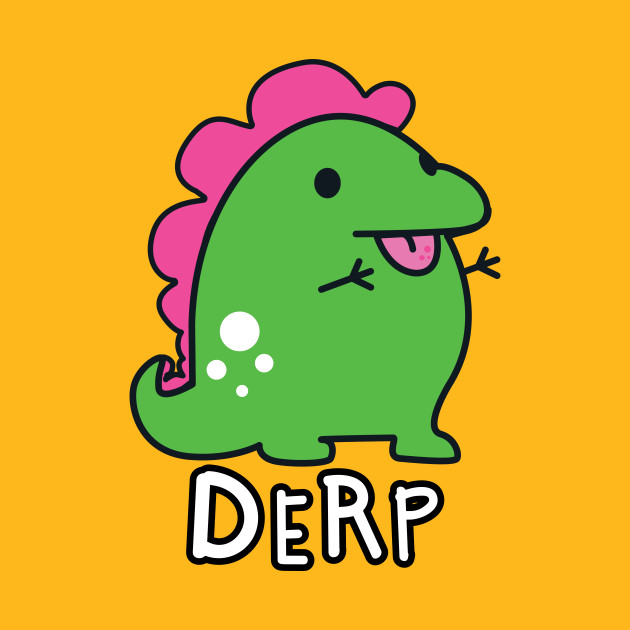 Derpy Dino - T Rex - T-Shirt | TeePublic