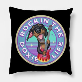 Rockin The Doxie Life Pillow