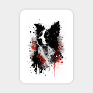 Border Collie Portrait Magnet