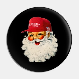 Make Christmas Great Again Trump Christmas - Trump Holiday - MAGA Santa Xmas Pin