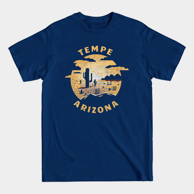 Discover Tempe Arizona Desert Illustration Vintage Souvenir - Tempe Arizona Desert Illustration - T-Shirt