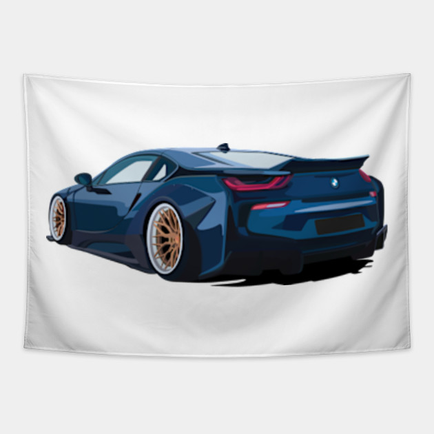 Liberty Walk Bmw I8 Car Tapestry Teepublic