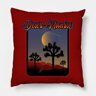 Desert Moonrise Pillow