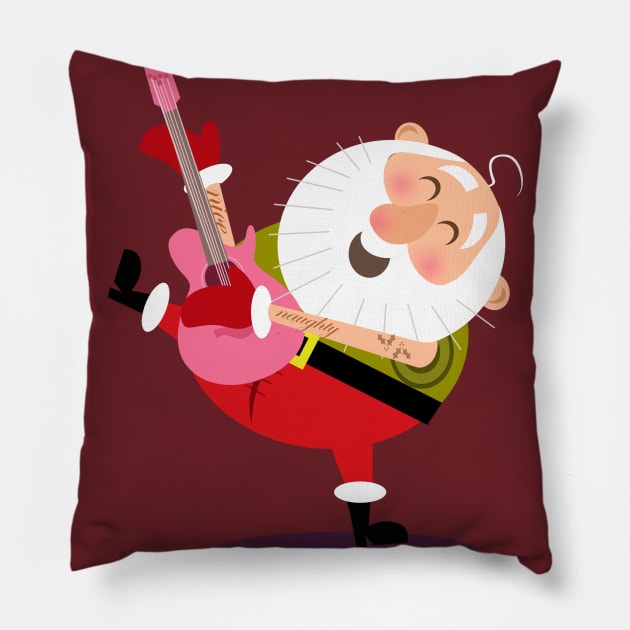 rockin Santa Pillow by richhwalsh