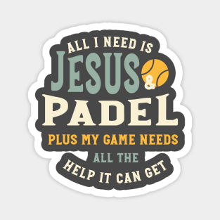 Jesus & Padel Magnet