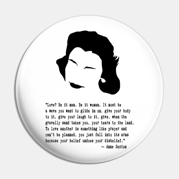 Anne the Poet Quote Pin by PoetandChef