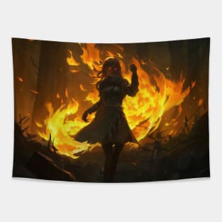 Forest Witch - Wildfire Witchcraft Tapestry