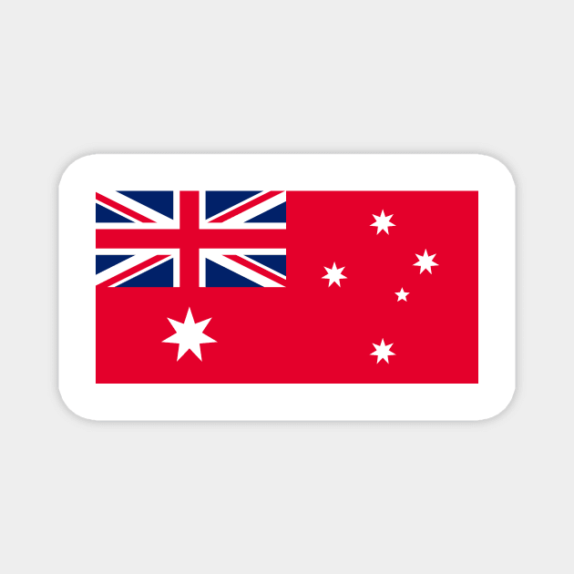 Red ensign Australian flag pre 1954 navy army Magnet by pickledpossums