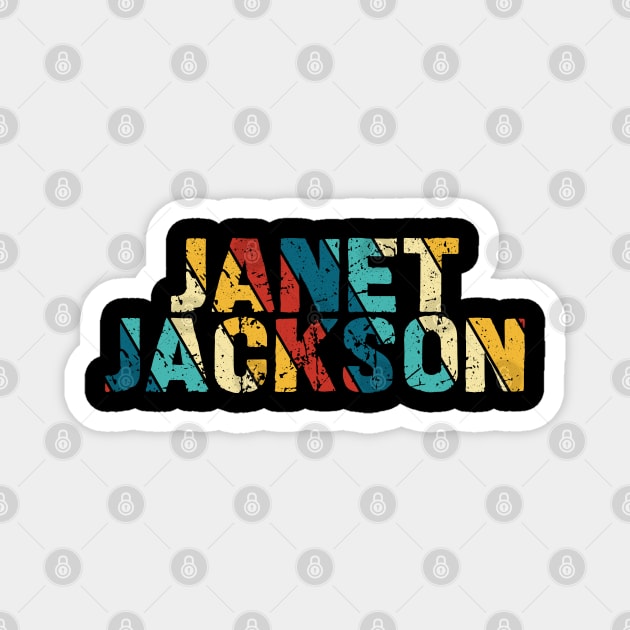 Retro Color - Janet jackson Magnet by Arestration