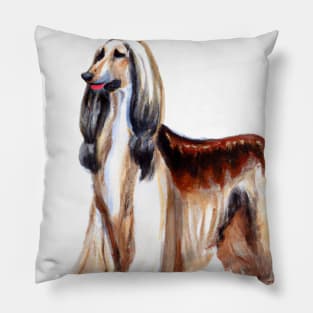 Afghan Hound Watercolor - Dog Lovers Pillow