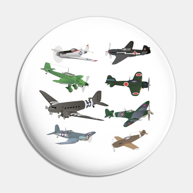 Multiple WW2 Airplanes Pin by NorseTech