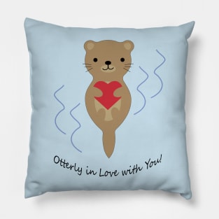 Otterly in Love with You Otter Pillow