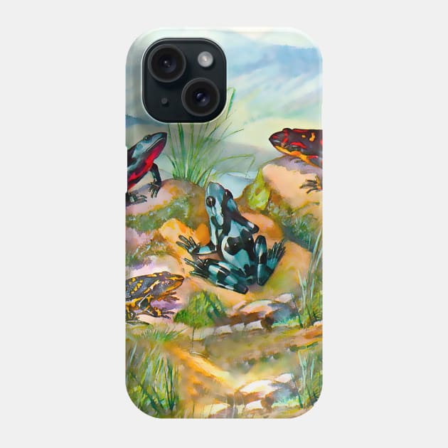 Frog world Phone Case by Marccelus