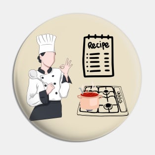 Women Chef Pin