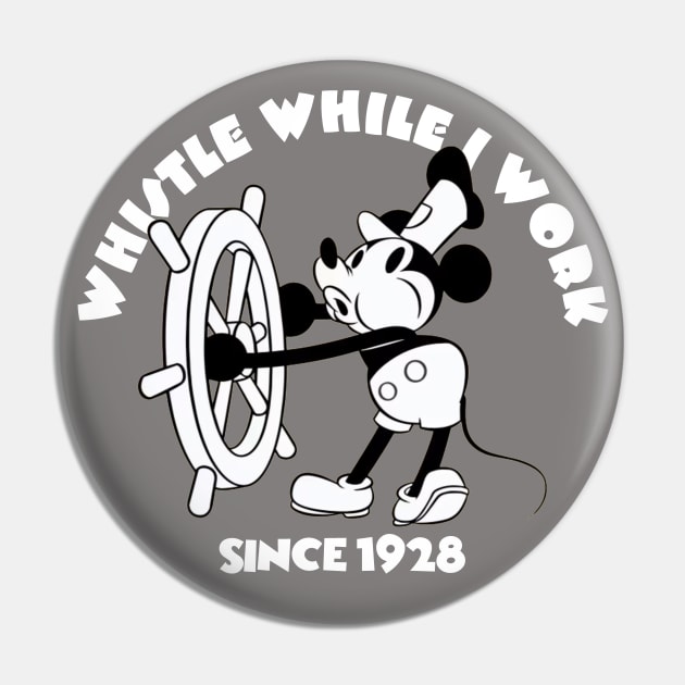 Whistle While I Work WH Pin by PopCultureShirts