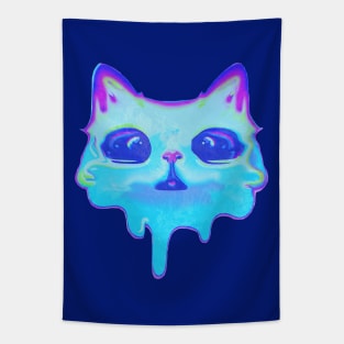 Trippy Drippy Kitty Tapestry