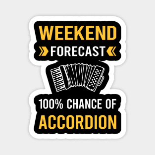 Weekend Forecast Accordion Accordionist Magnet