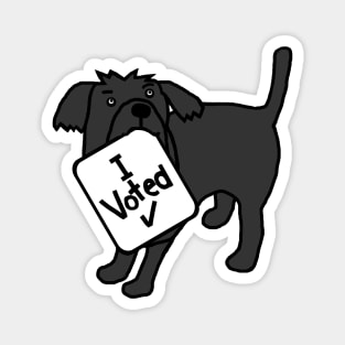 Cute Dog says he Voted Magnet