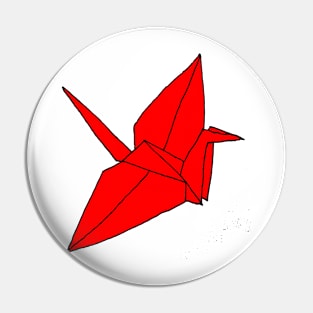 Origami Crane Pin