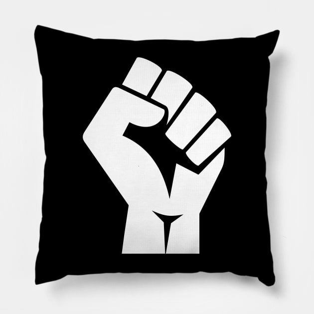 Black Power Fist, black lives matter, civil rights Pillow by UrbanLifeApparel