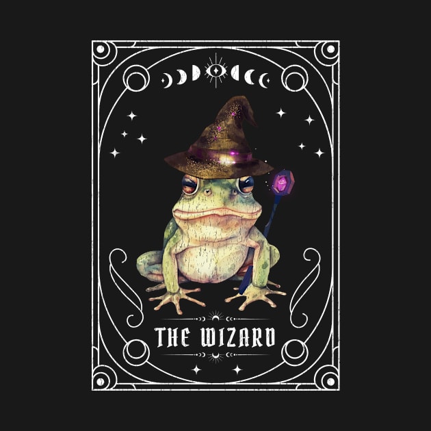 The Wizard Frog Tarot Card Spirit Animal Design by bbreidenbach