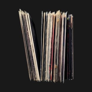 Vinyl record collection with plastic sleeves T-Shirt