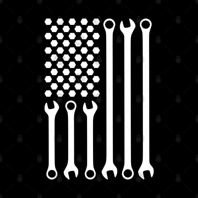 Wrench Flag by Lifeline/BoneheadZ Apparel