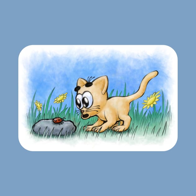 Explorer - Happy Kittens Cat Drawing by TomsZoo