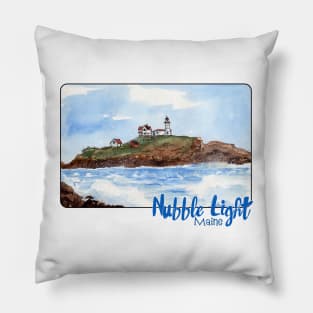 Nubble Light, Maine Pillow