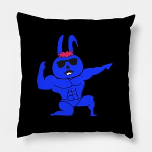 Funny Gym Bunny Pillow