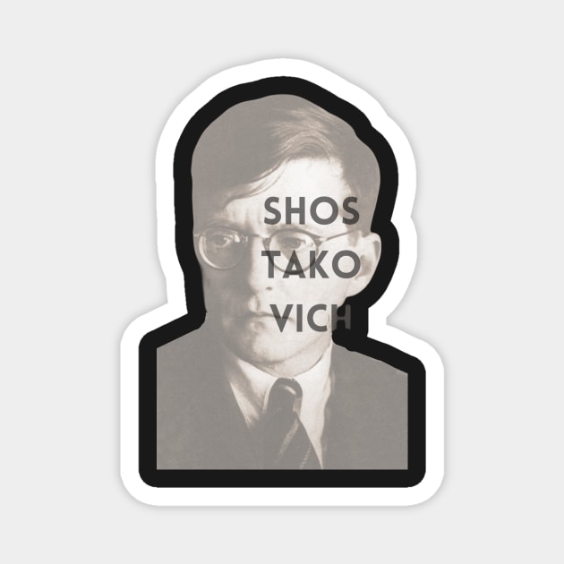 shostakovich Magnet by MoreArt15