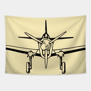 Airplane Graphic 1943 Patent Image Tapestry